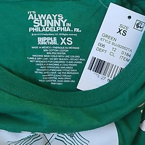 Nwt Always Sunny- Paddys Bar Tee sz XS - Picture 4 of 5